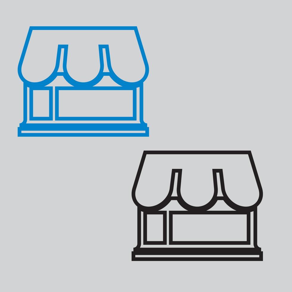 modello icona negozio vettore