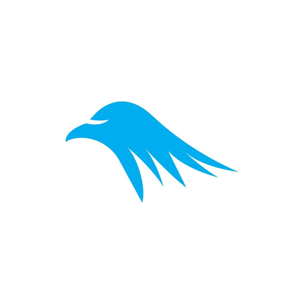 logo di ala di falco vettore