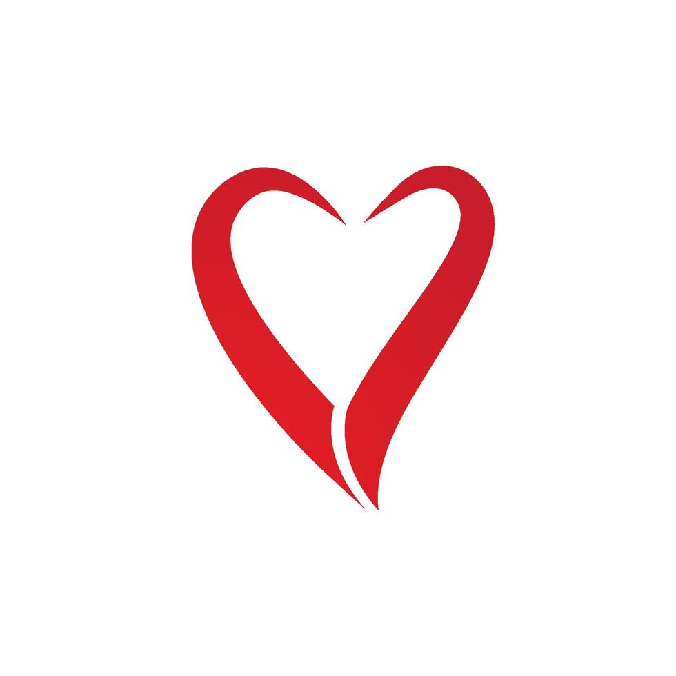 modello logo cuore vettore