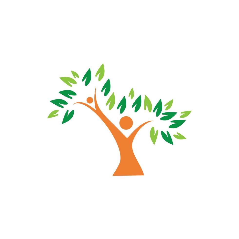 modello di logo dell'albero genealogico vettore