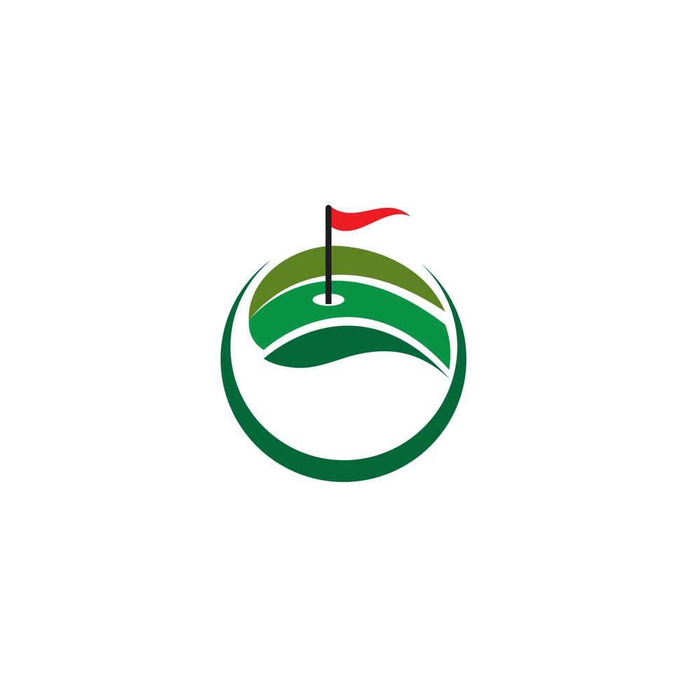 modello di logo di golf vettore