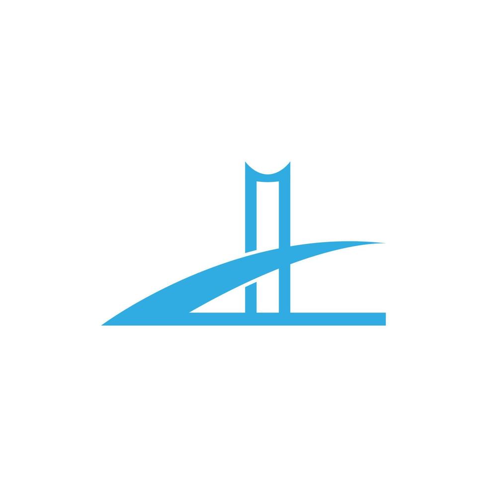 modello di logo del ponte vettore