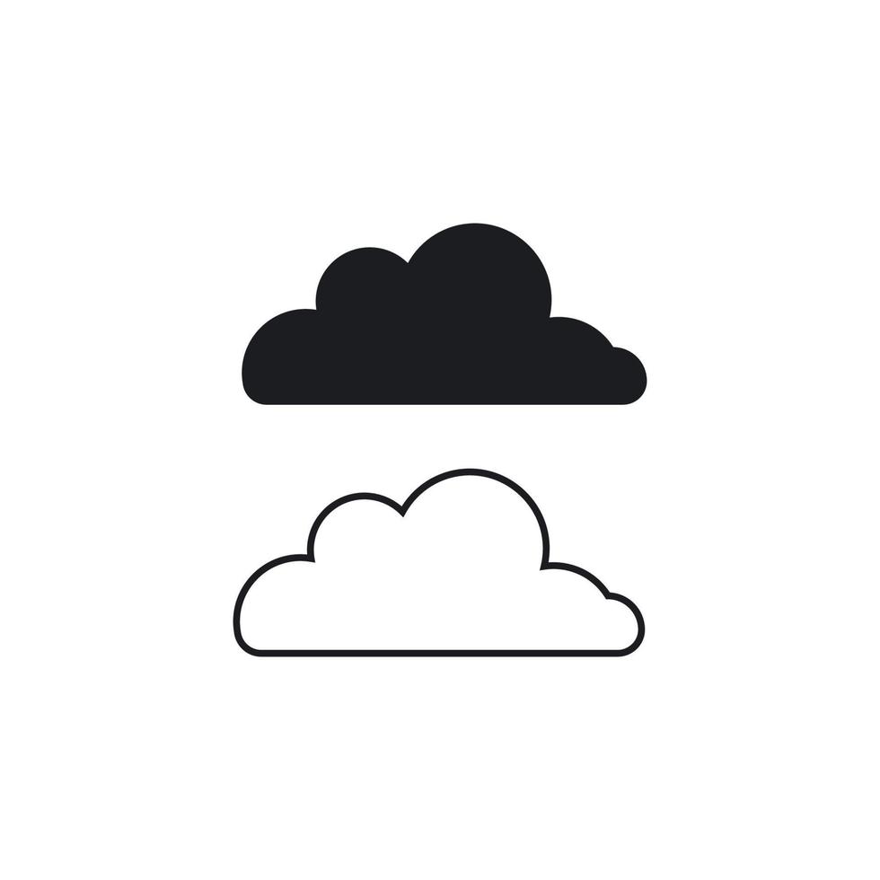 nube tecnologia logo vettore