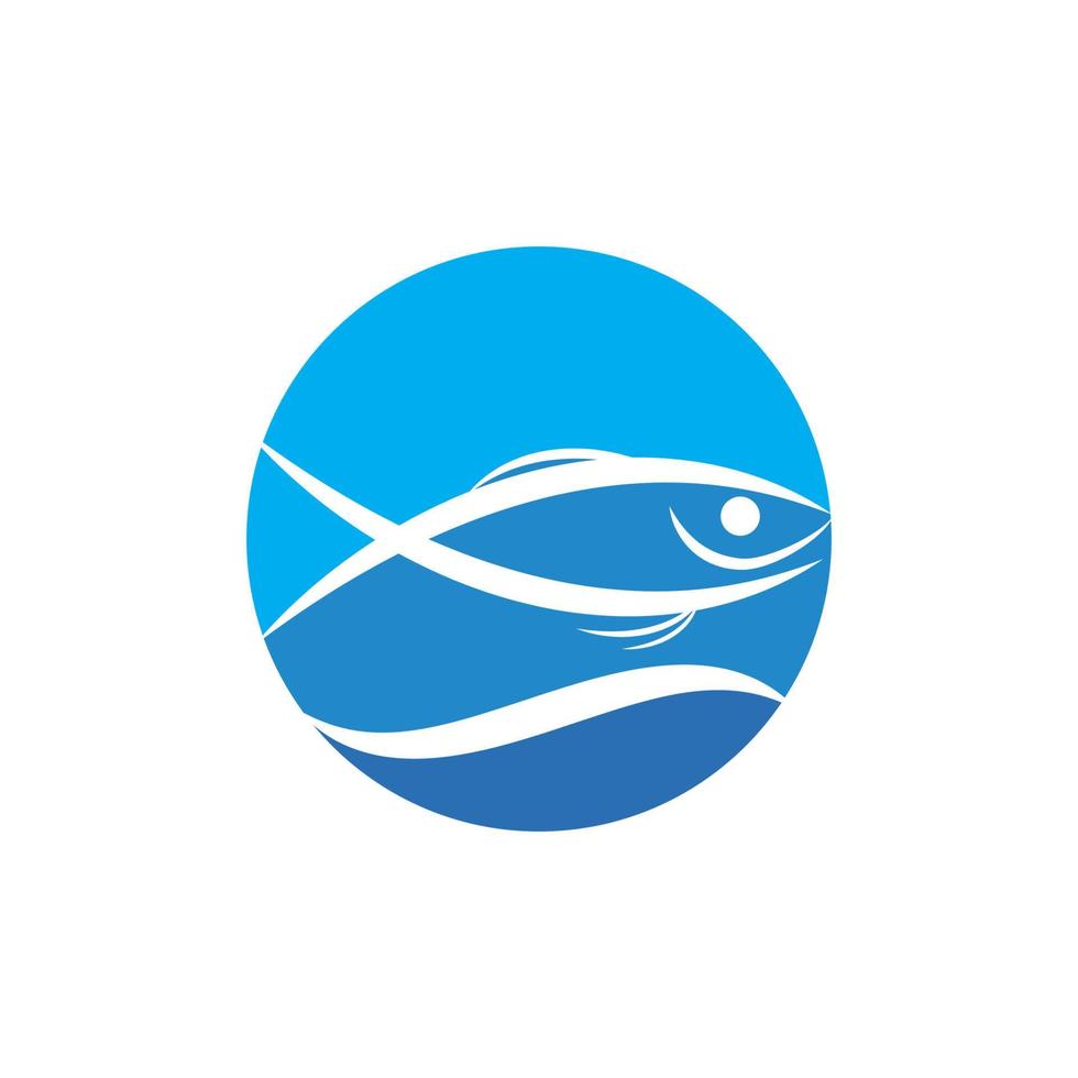 vettore logo pesce