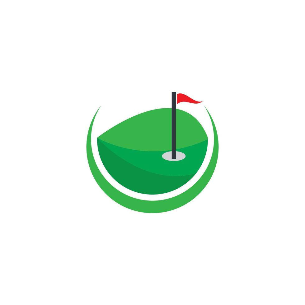 modello di logo di golf vettore