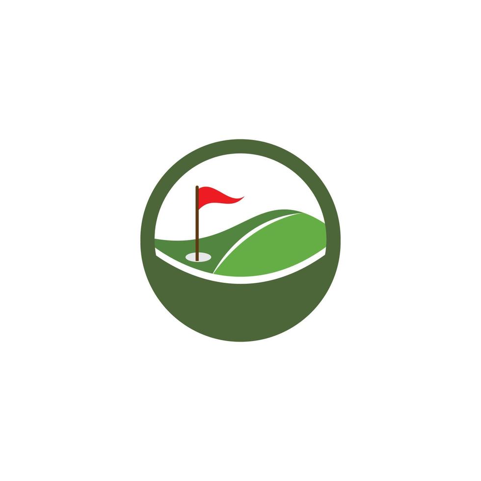 modello di logo di golf vettore