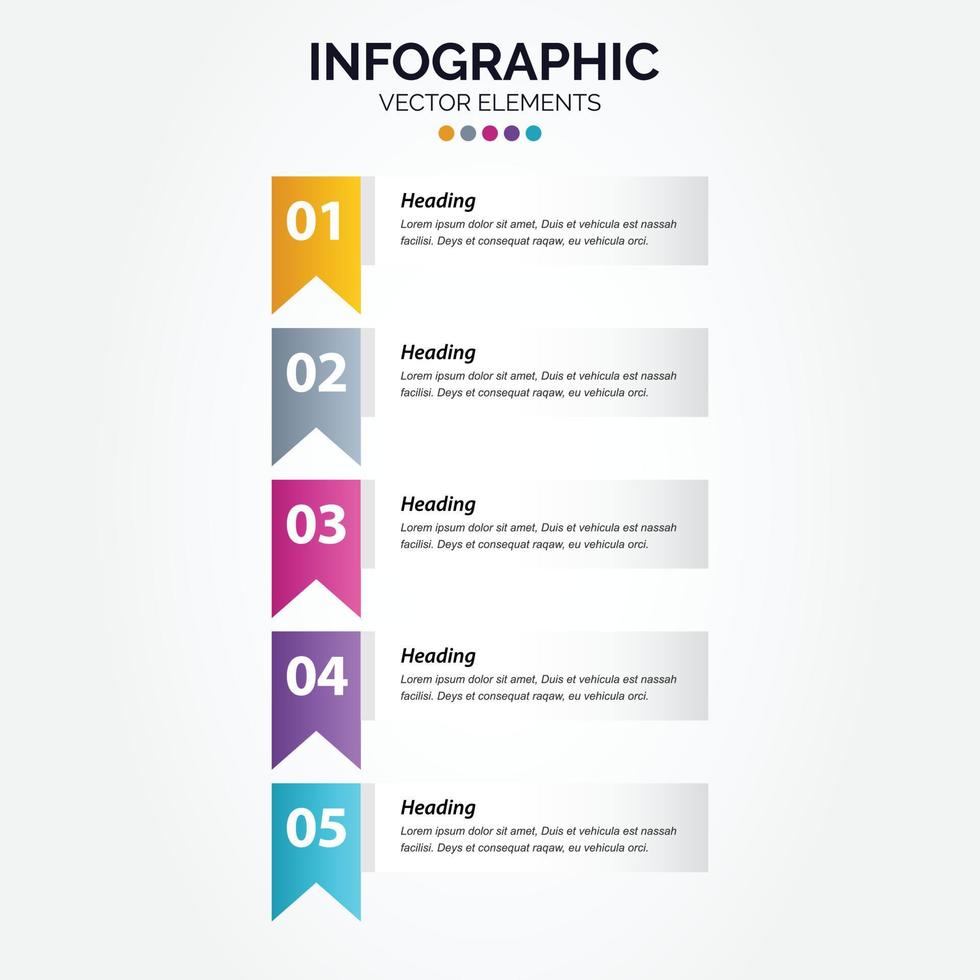 vettore verticale Infografica magro linea design con icone e 5 opzioni o passi. verticale Infografica per attività commerciale concetto. può essere Usato per presentazioni striscione. flusso di lavoro disposizione