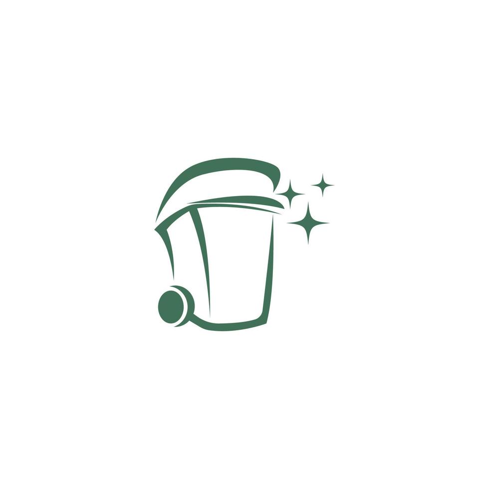 tordo bidone icona logo illustrazione design vettore