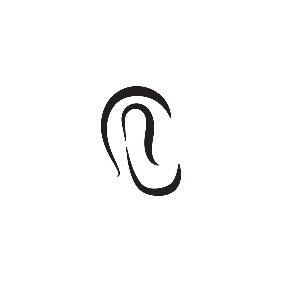 udito vettore illustrazione design logo