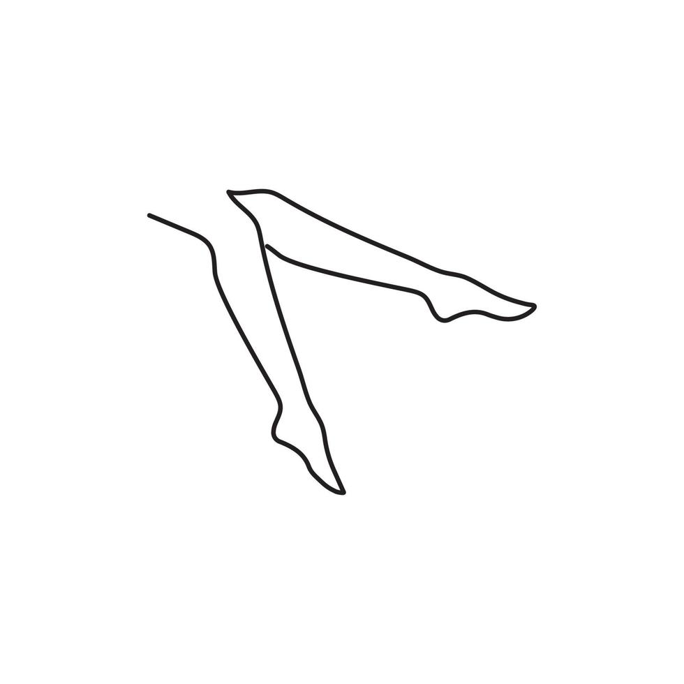icona di vettore del modello di logo del piede