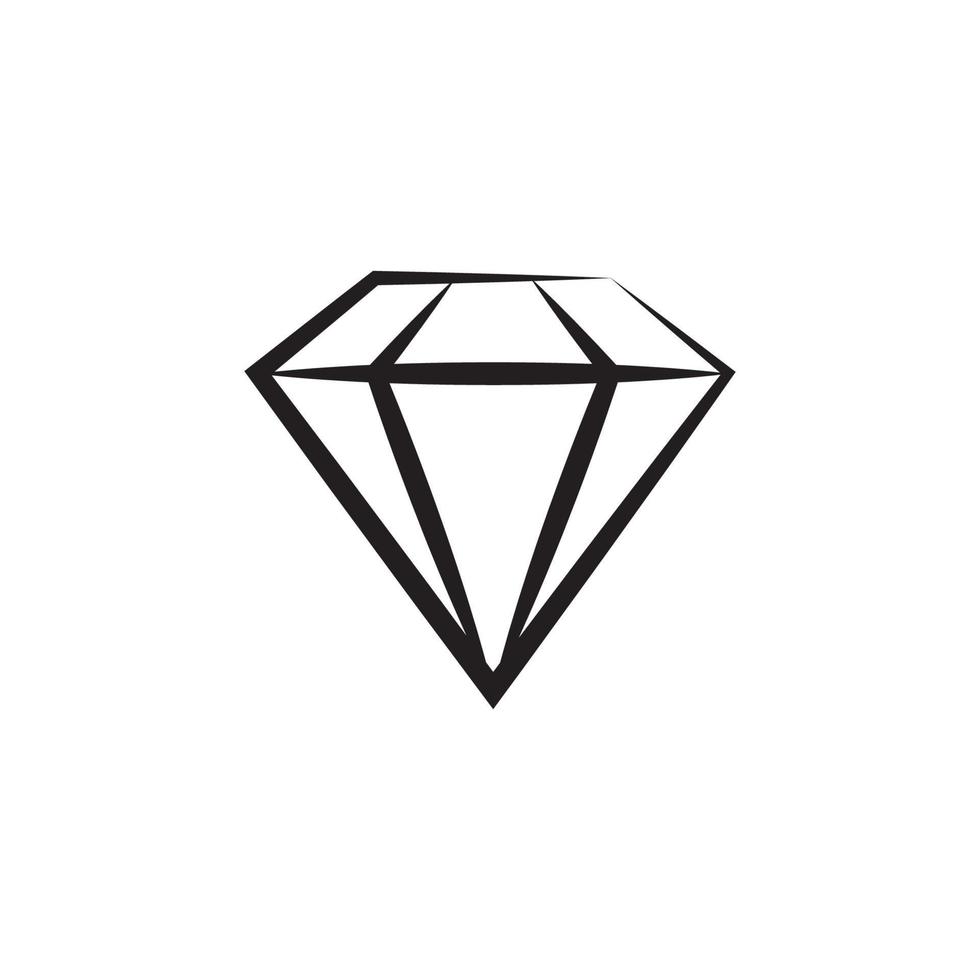 modello di logo di diamante vettore