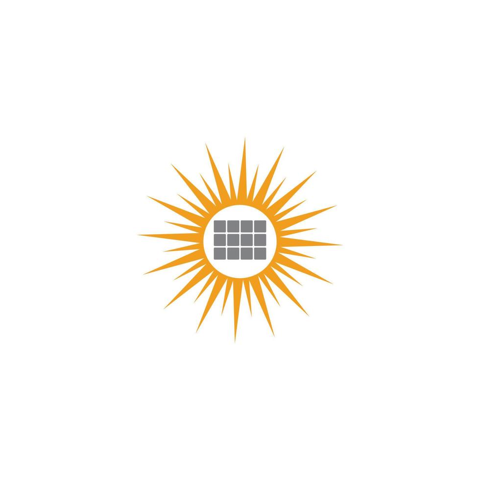 solare icona vettore illustrazione design logo