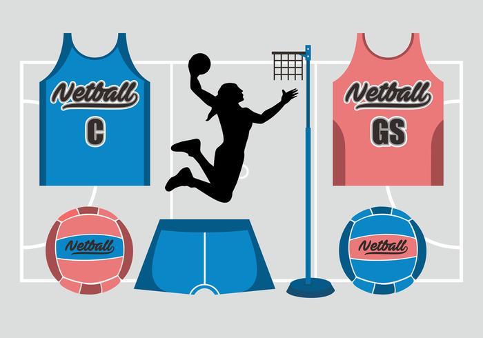 Set vettoriale di Netball