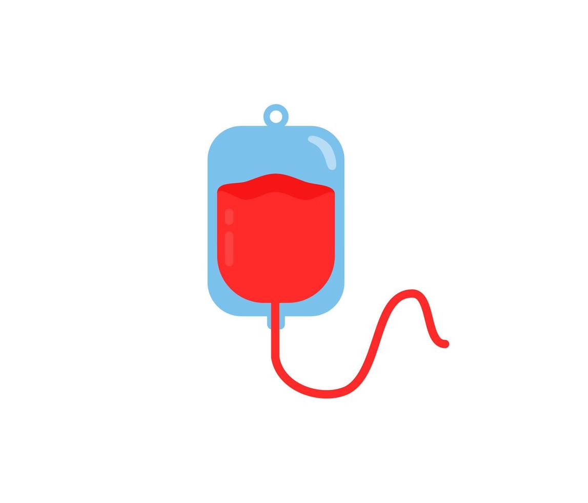 sangue donatore design piatto ilustration vettore