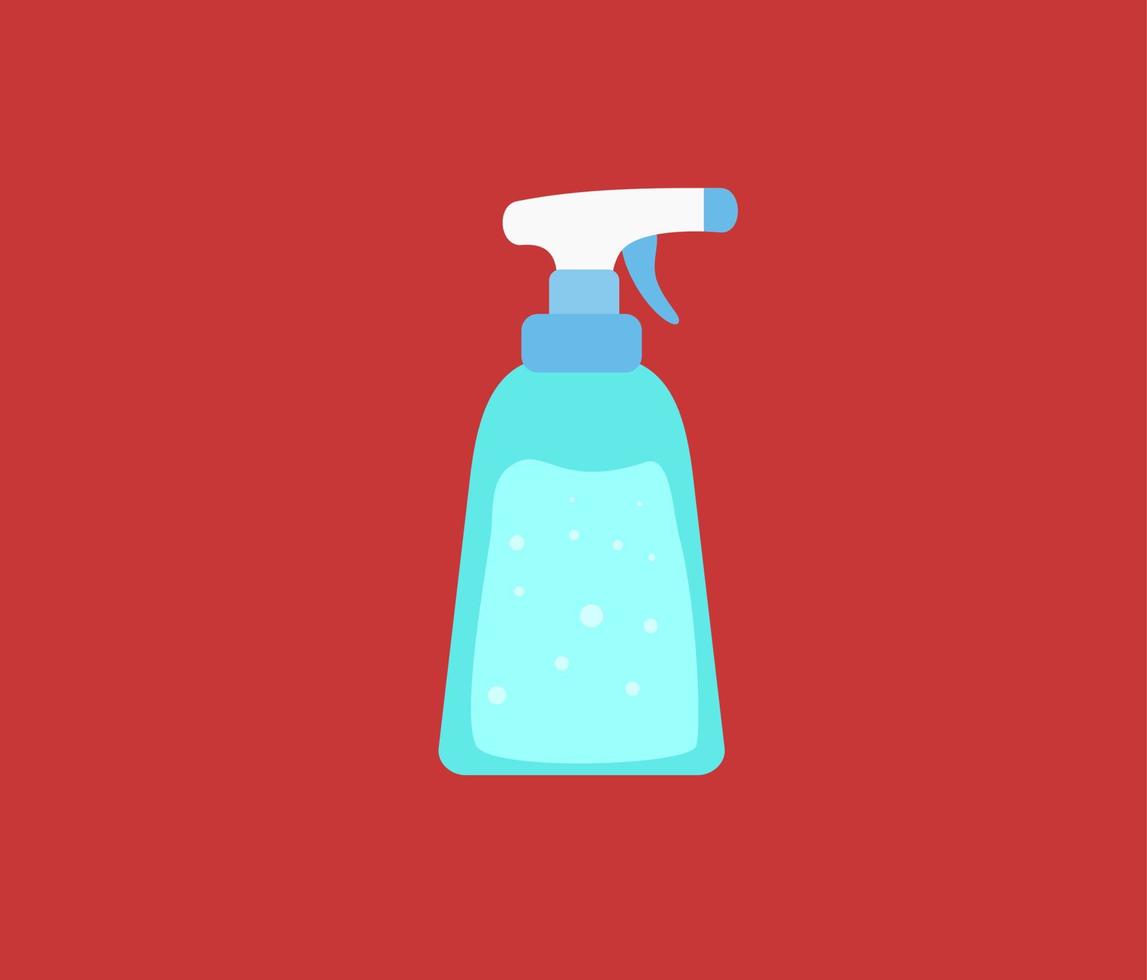 disinfettante spray igiene attrezzatura design ilustration vettore