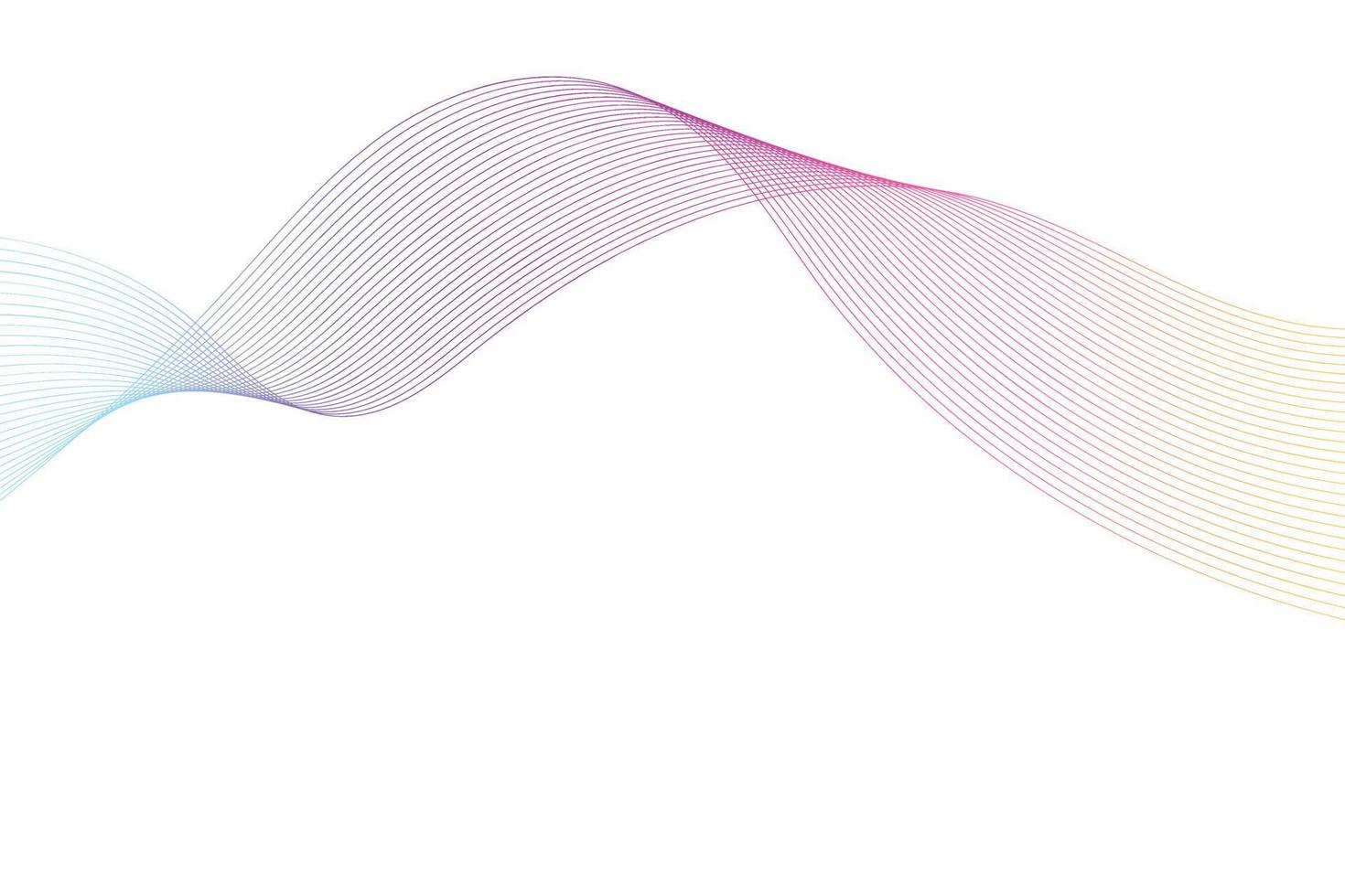 astratto sfondo con colorato ondulato Linee bianca sfondo. astratto pendenza sfondo design vettore