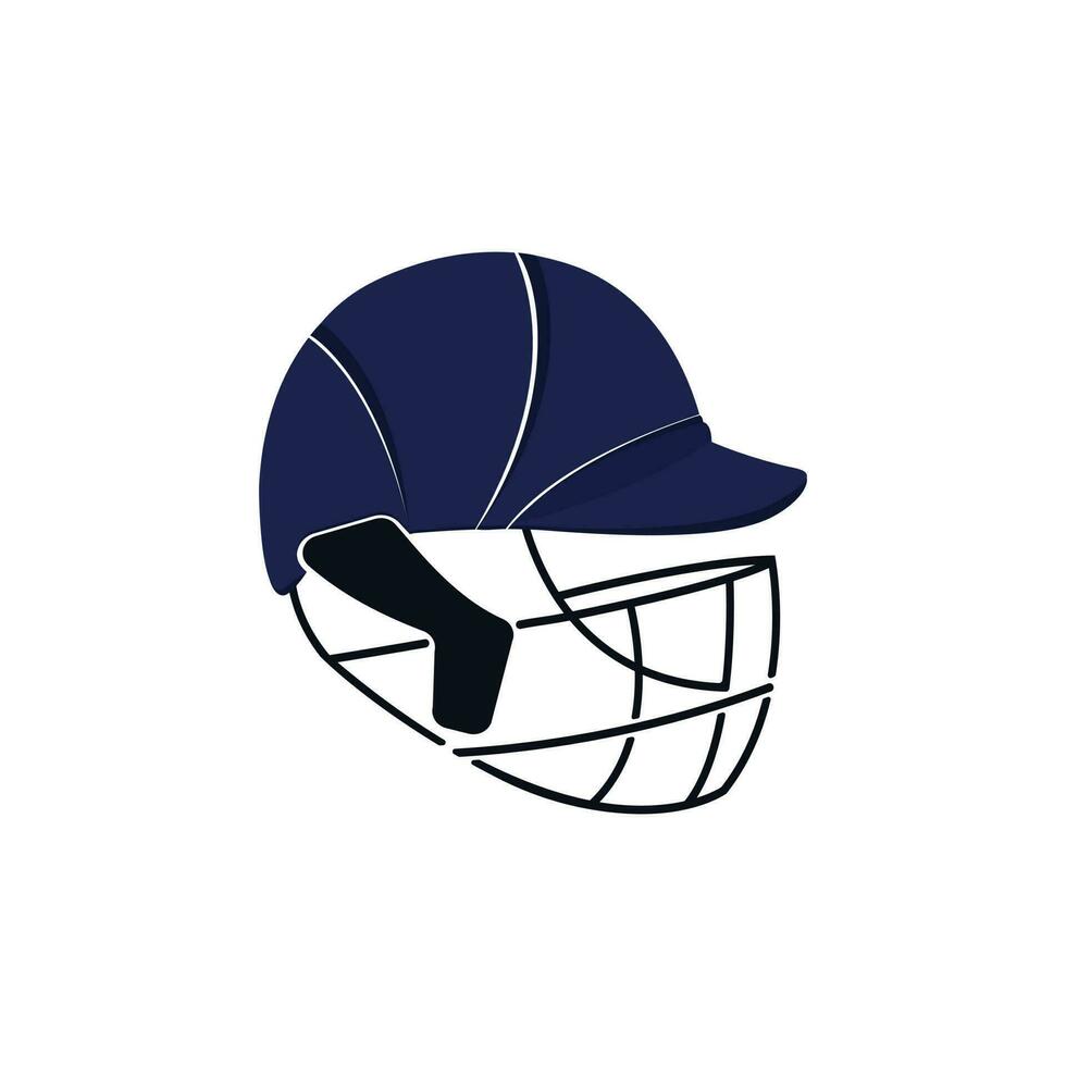 cricket casco vettore icona design. creativo casco per cricket campionato concetto.