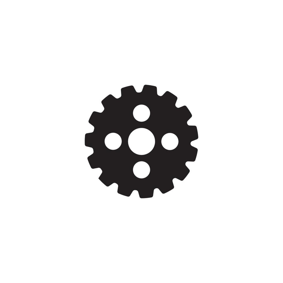 icona di ingranaggio logo modello vettoriale