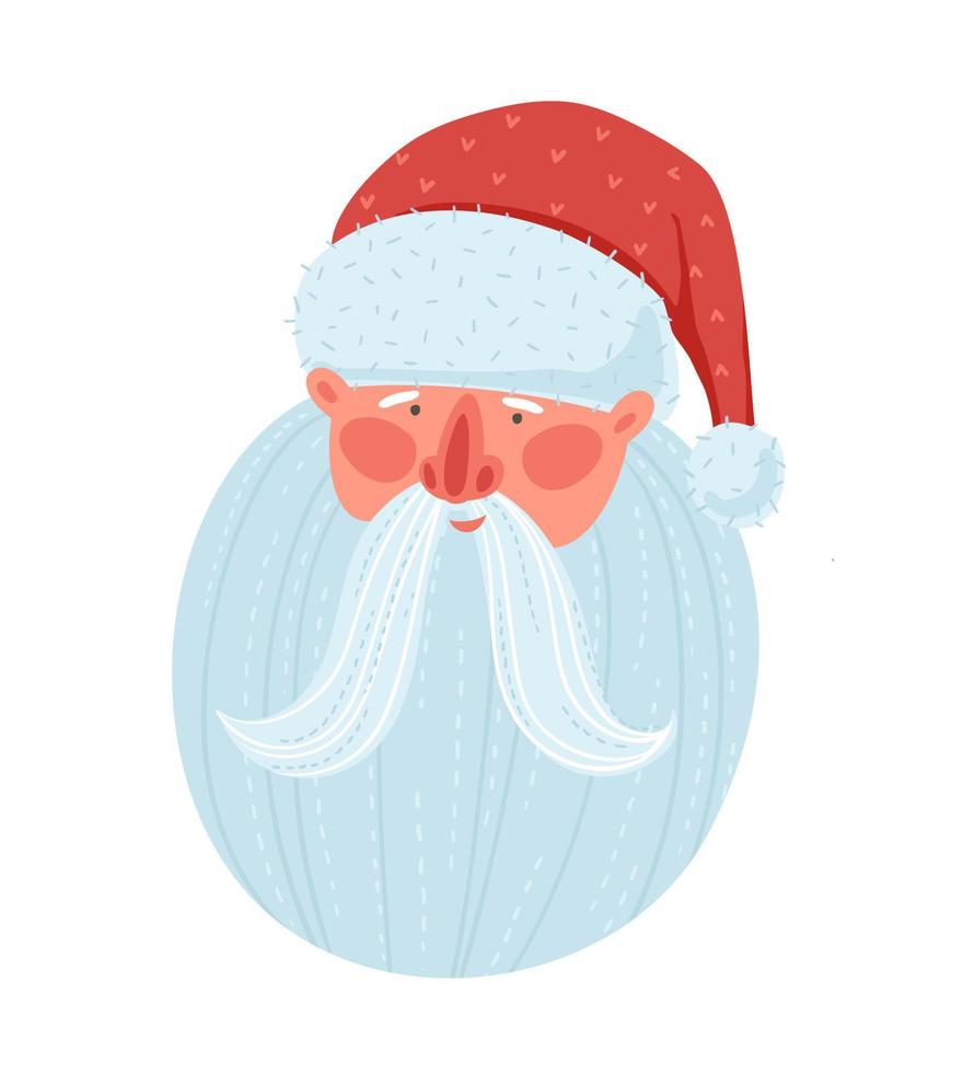 Natale e contento nuovo anno isolato illustrazione con Santa claus. vettore design modello.