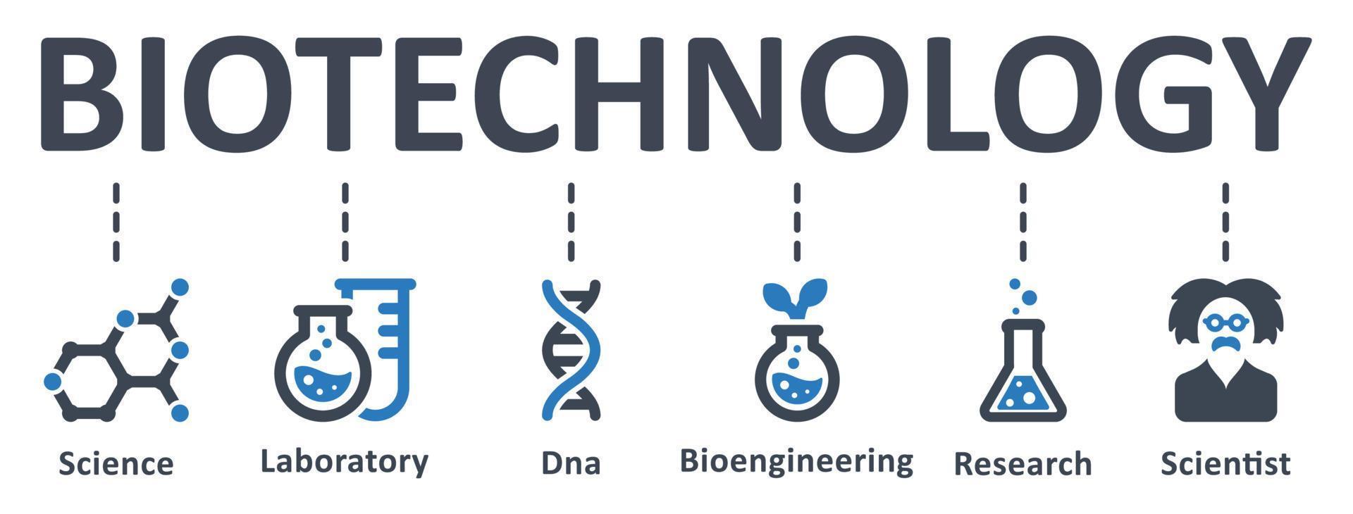 biotecnologia icona - vettore illustrazione . biotecnologia, scienza, laboratorio, dna, bioingegneria, ricerca, organismo, scienziato, infografica, modello, concetto, striscione, pittogramma, icona impostare, icone .