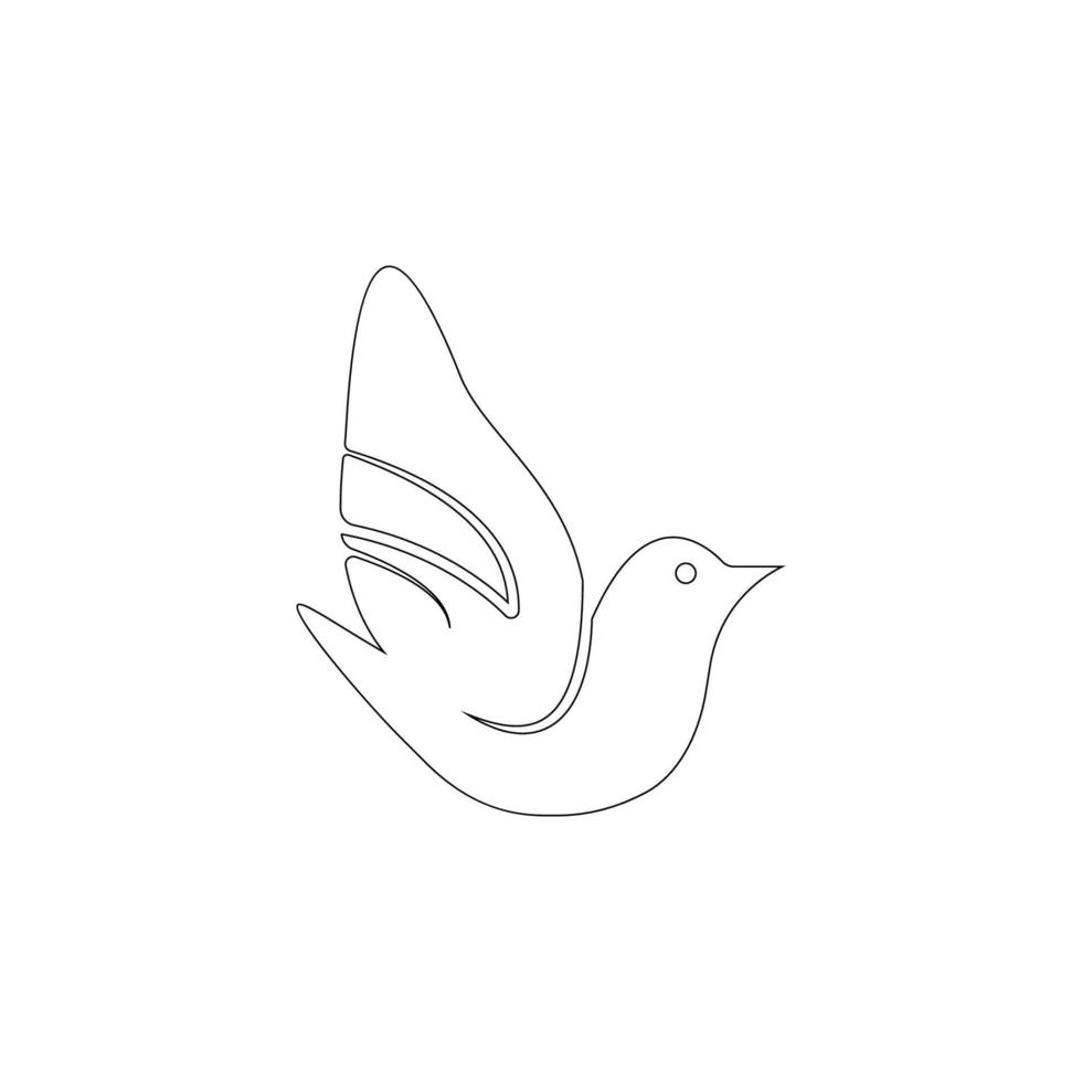 uccello icona illustrazione vettore