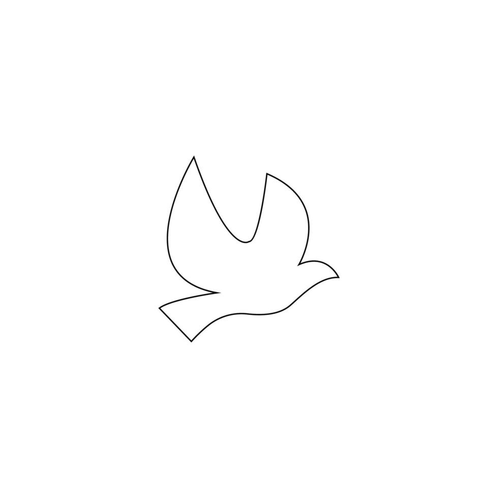 uccello icona illustrazione vettore