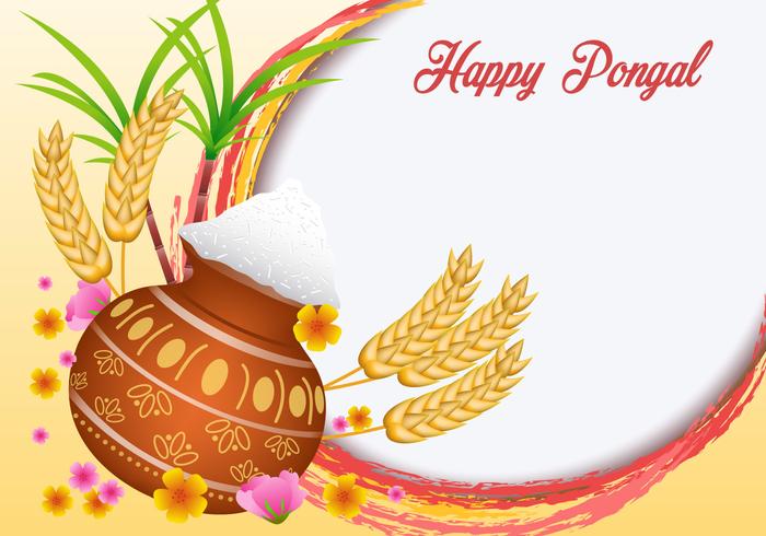 Vettore Pongal felice