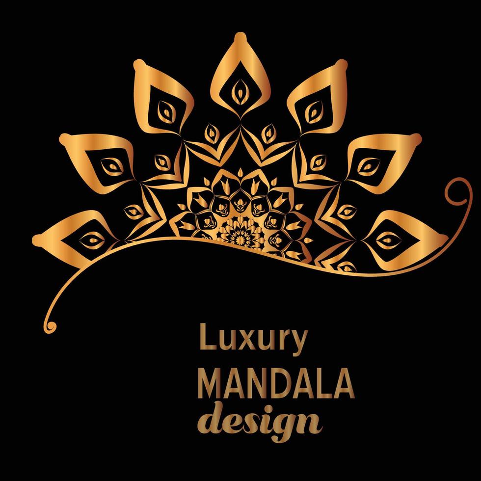 sfondo di design mandala di lusso vettore