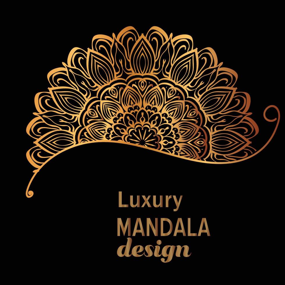 sfondo di design mandala di lusso vettore