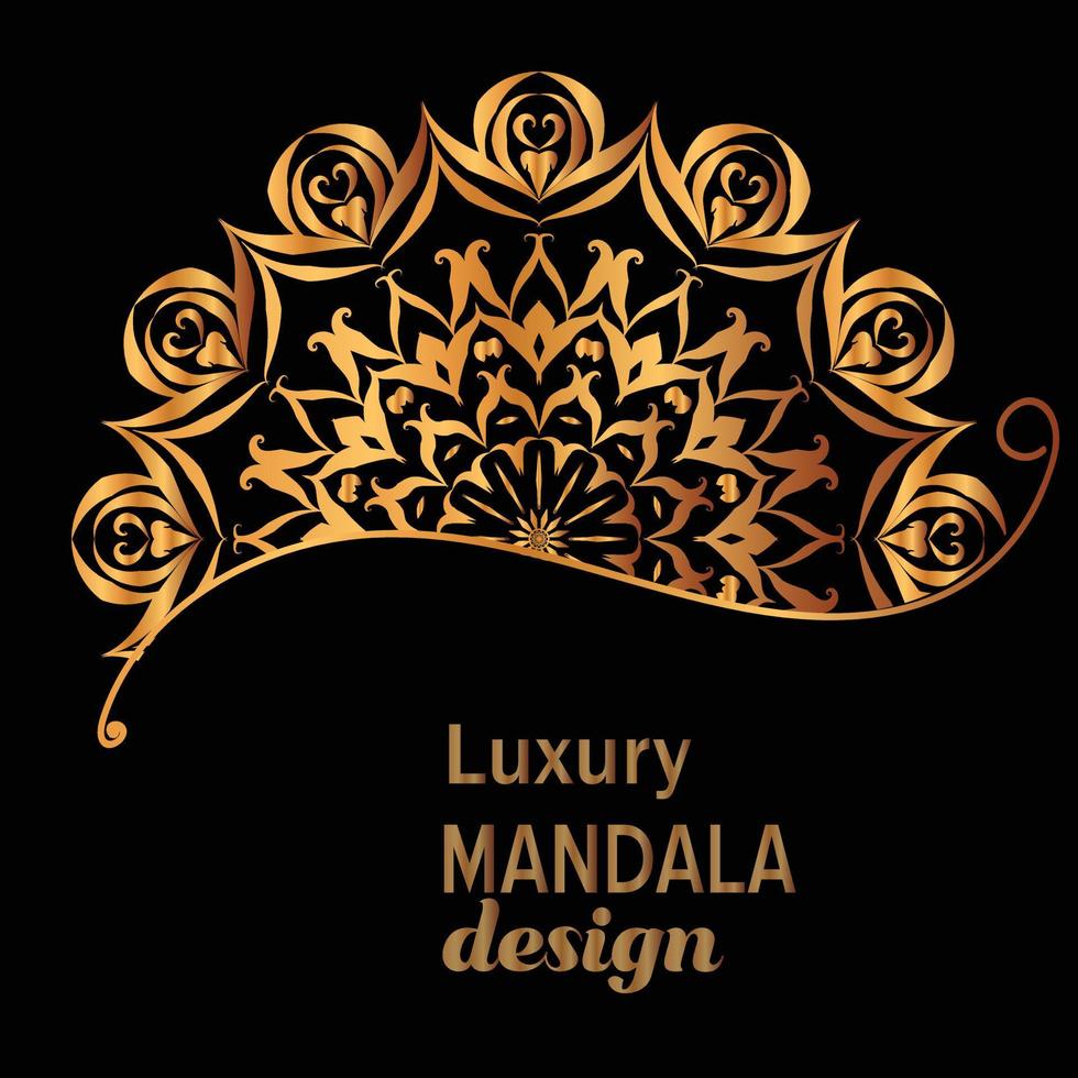 sfondo di design mandala di lusso vettore