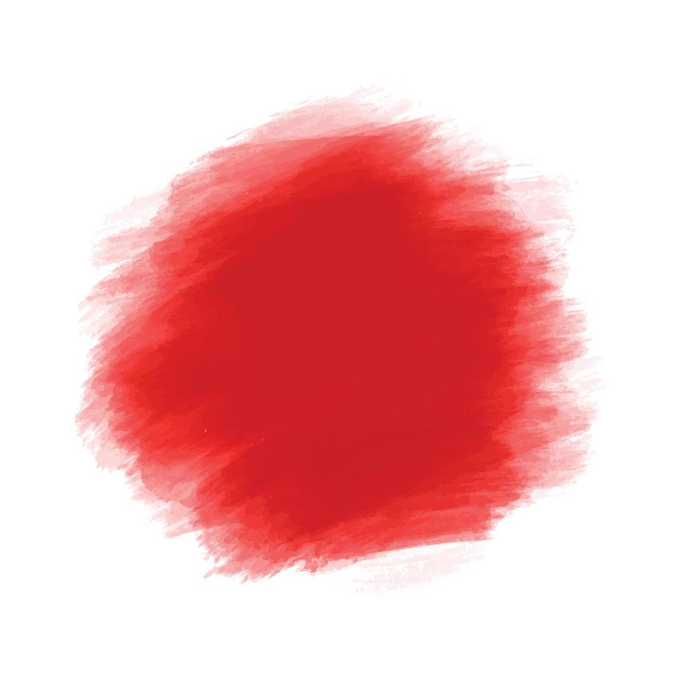 astratto rosso mano ictus acquerello sfondo vettore