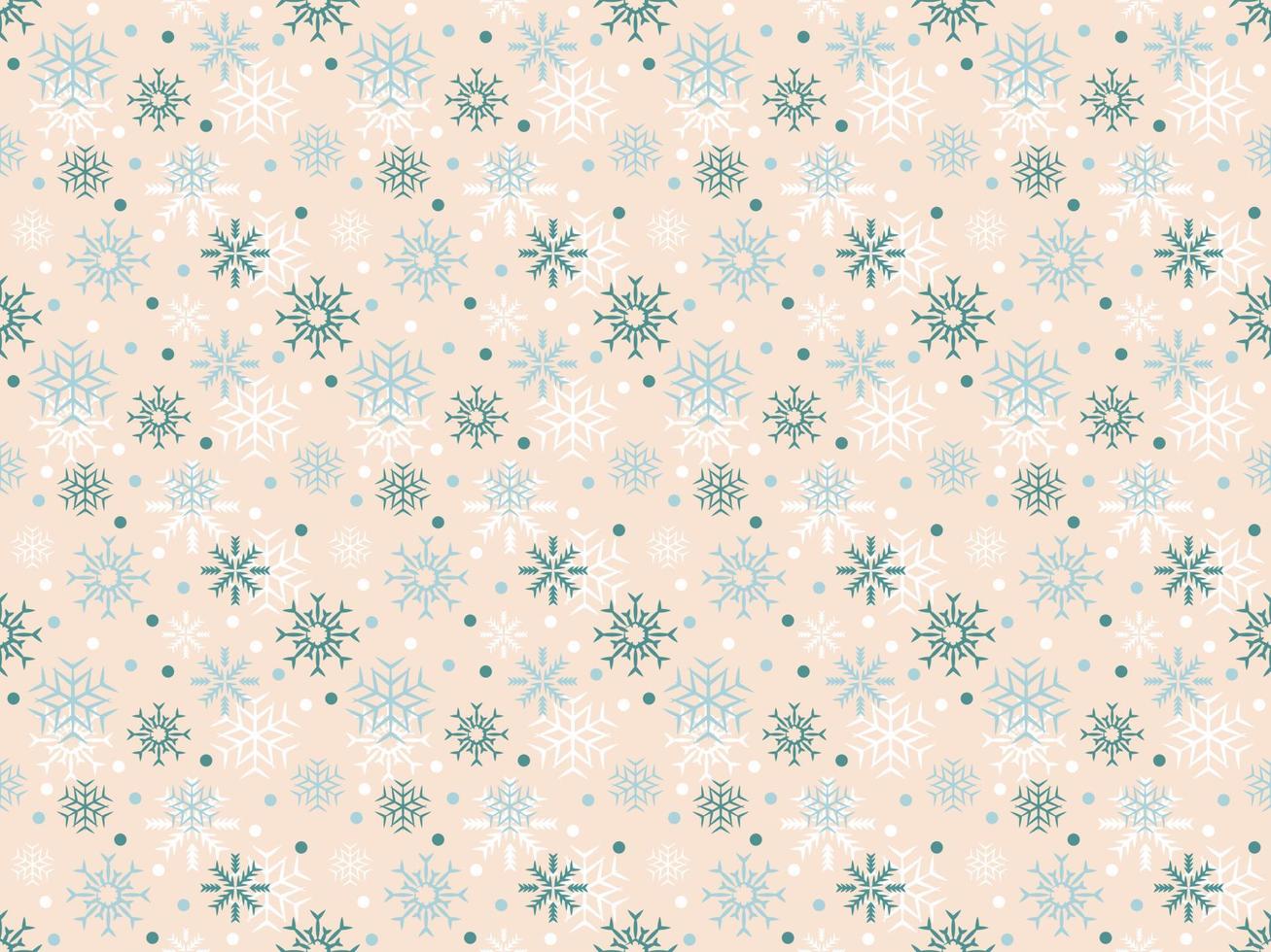 sfondo senza soluzione di continuità inverno cartone animato allegro Natale nuovo anno modello fiocco di neve sfondo astratto arte vettore