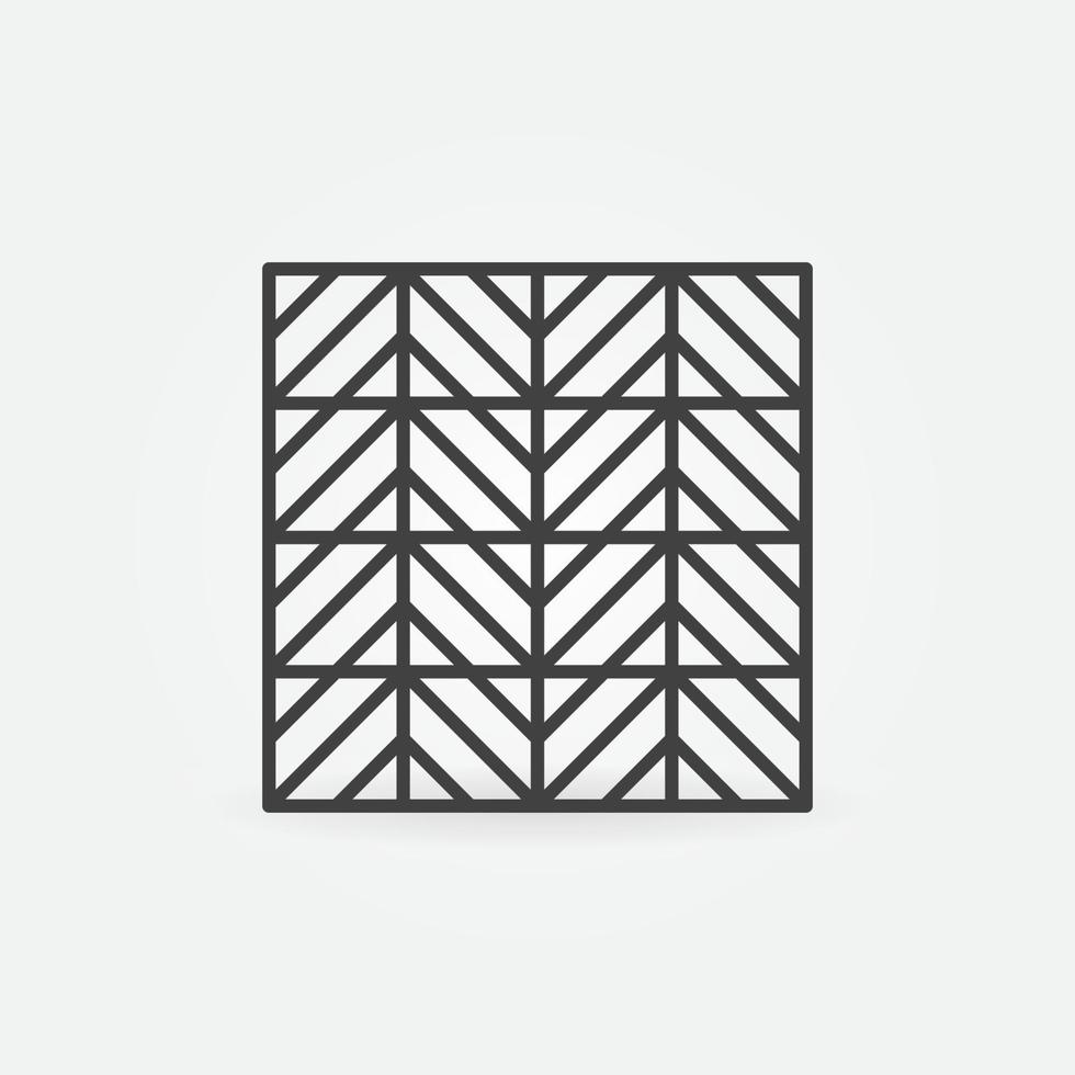 ceramica piastrella con diagonale struttura vettore lineare icona