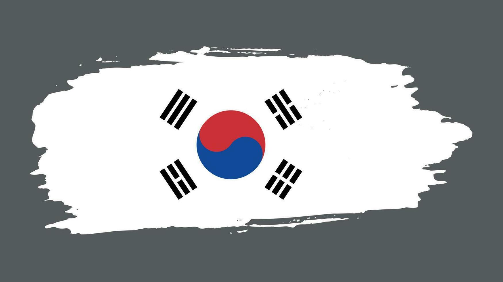 Sud Corea grunge effetto nazione bandiera vettore