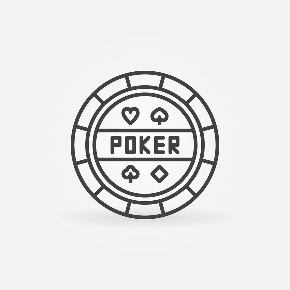 vettore poker patata fritta schema concetto il giro icona