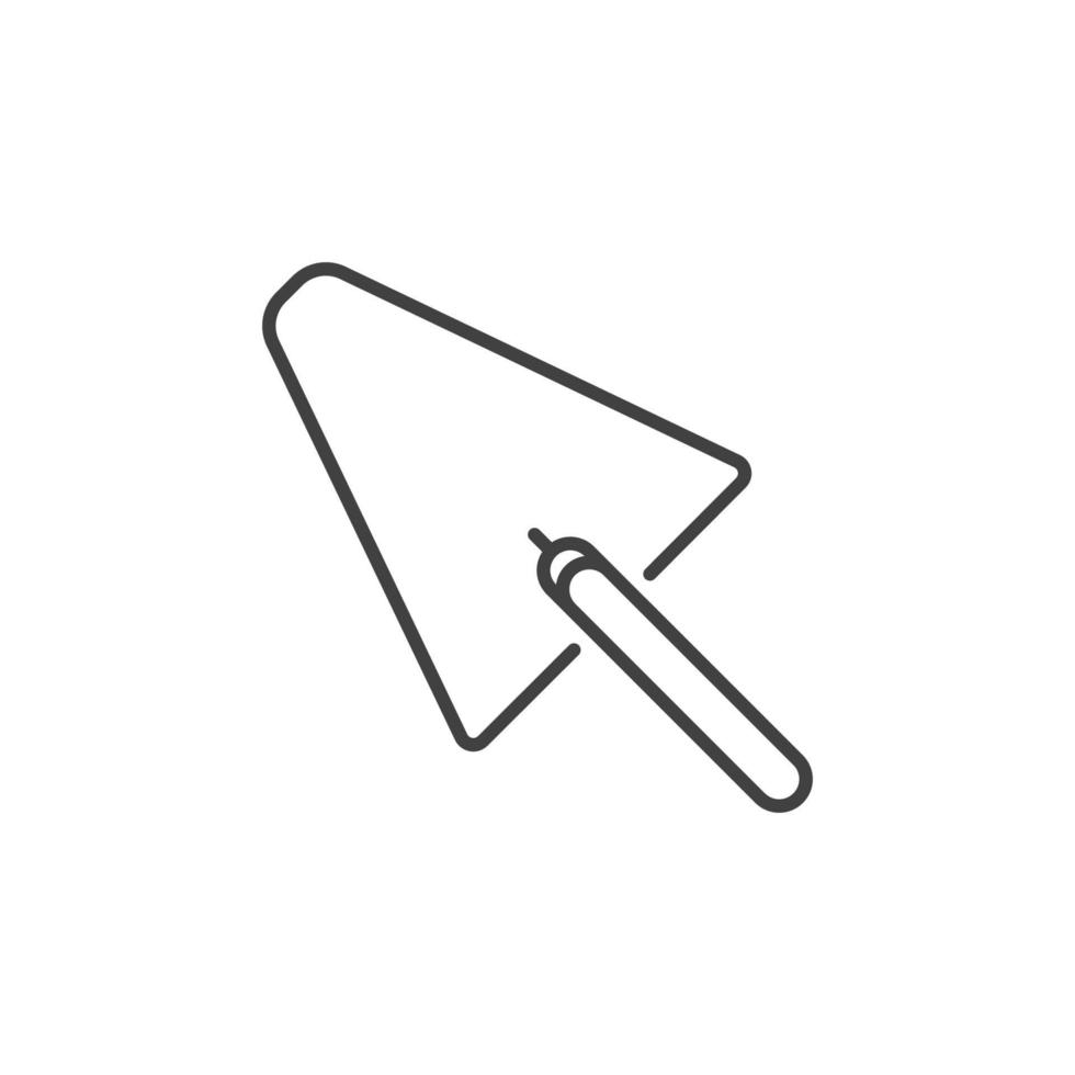 cazzuola vettore concetto semplice icona nel magro linea stile