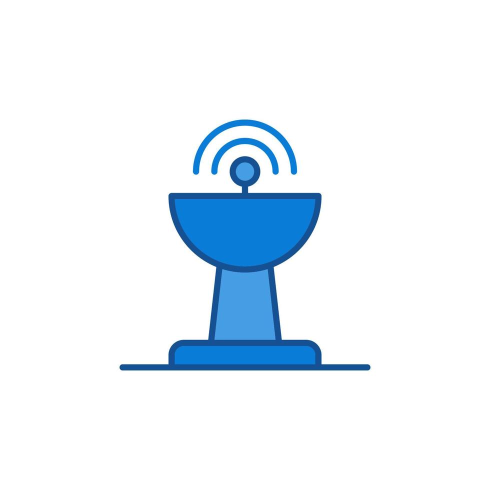 antenna vettore concetto blu moderno icona