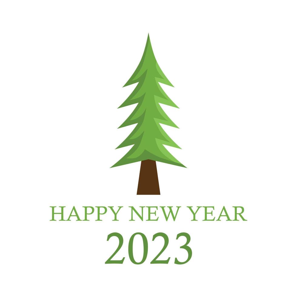 astratto Natale albero, vacanza simbolo Natale, nuovo anno 2023 - vettore