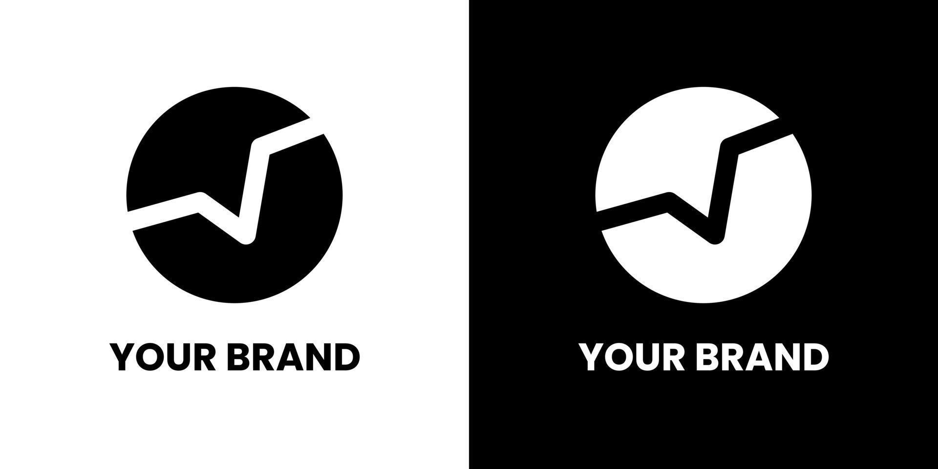 v logo per elettronico marca identità design moderno minimalista elegante semplice creativo idea vettore