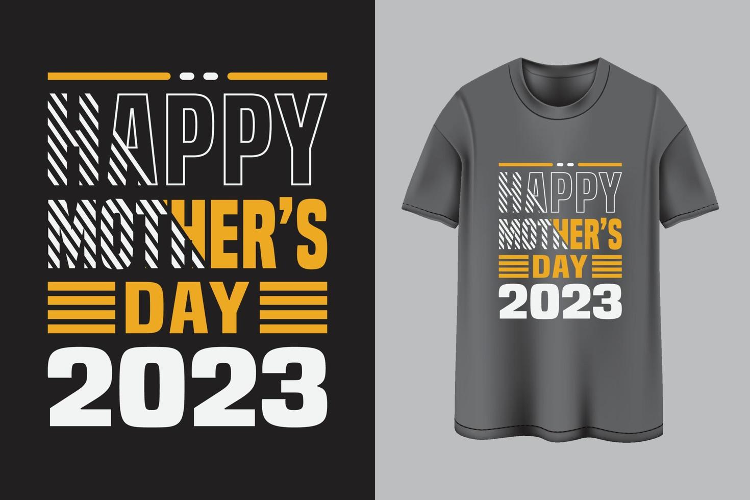 contento madri giorno 2023 maglietta design vettore