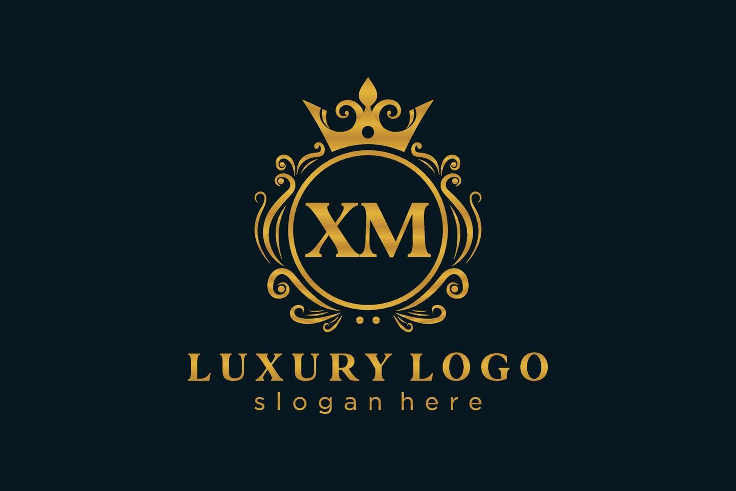 iniziale xm lettera reale lusso logo modello nel vettore arte per ristorante, regalità, boutique, bar, Hotel, araldico, gioielleria, moda e altro vettore illustrazione.