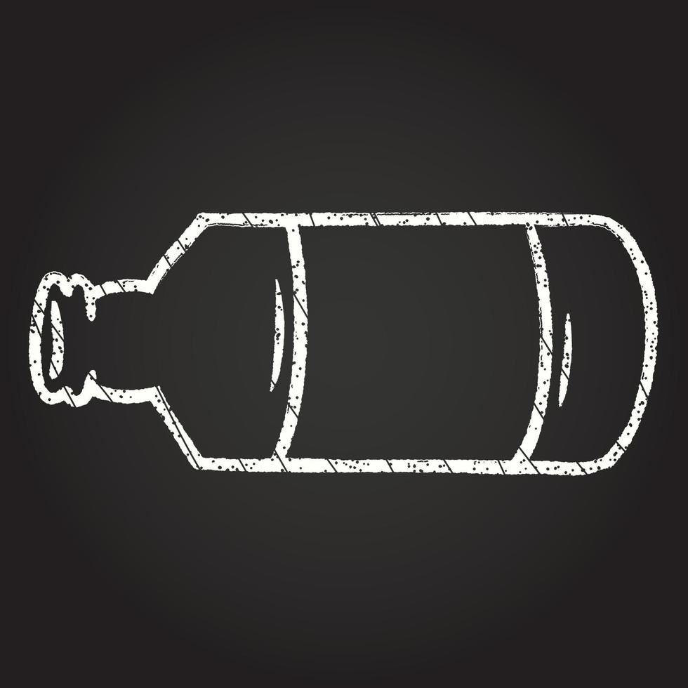 disegno del gesso della bottiglia di birra vettore