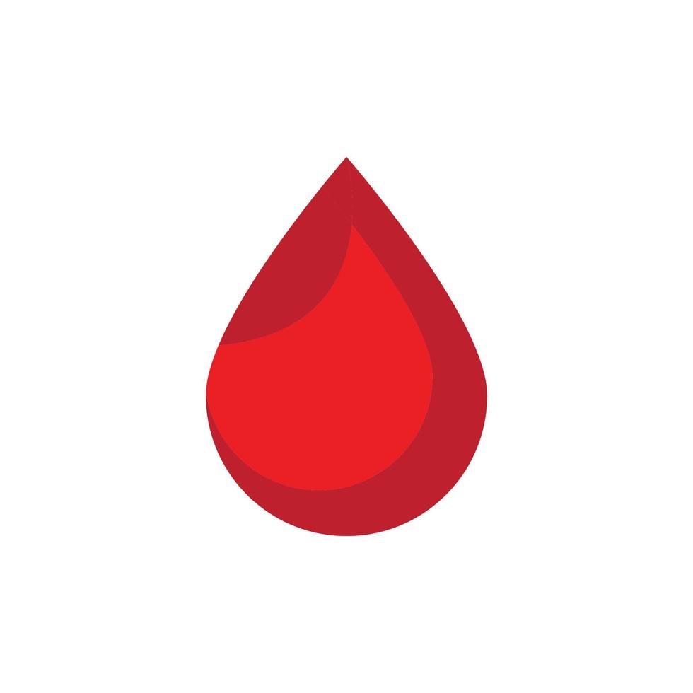 logo dell'illustrazione del sangue vettore