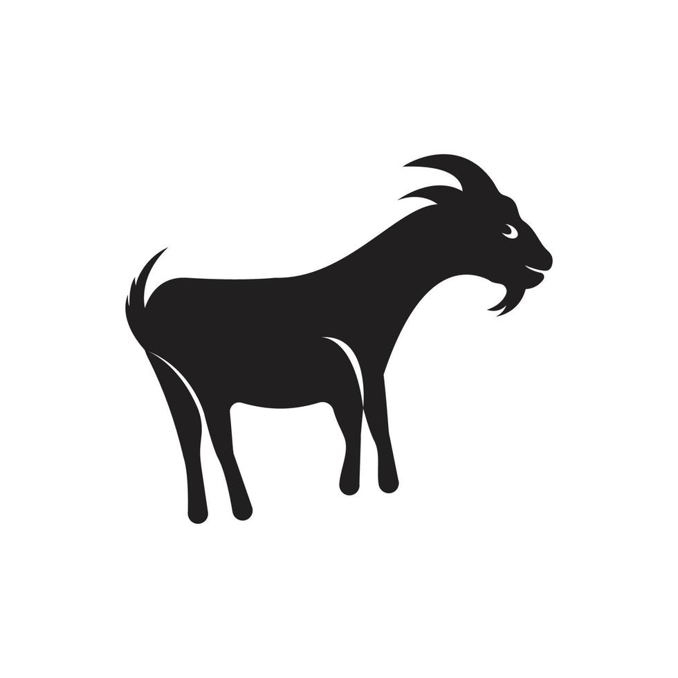 modello di logo di capra vettore