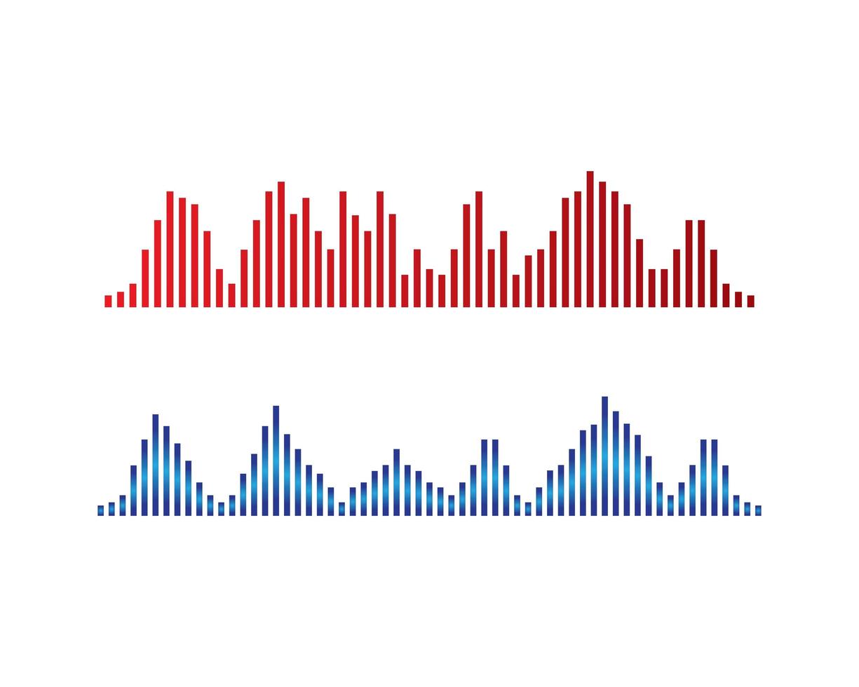 logo dell'onda sonora vettore