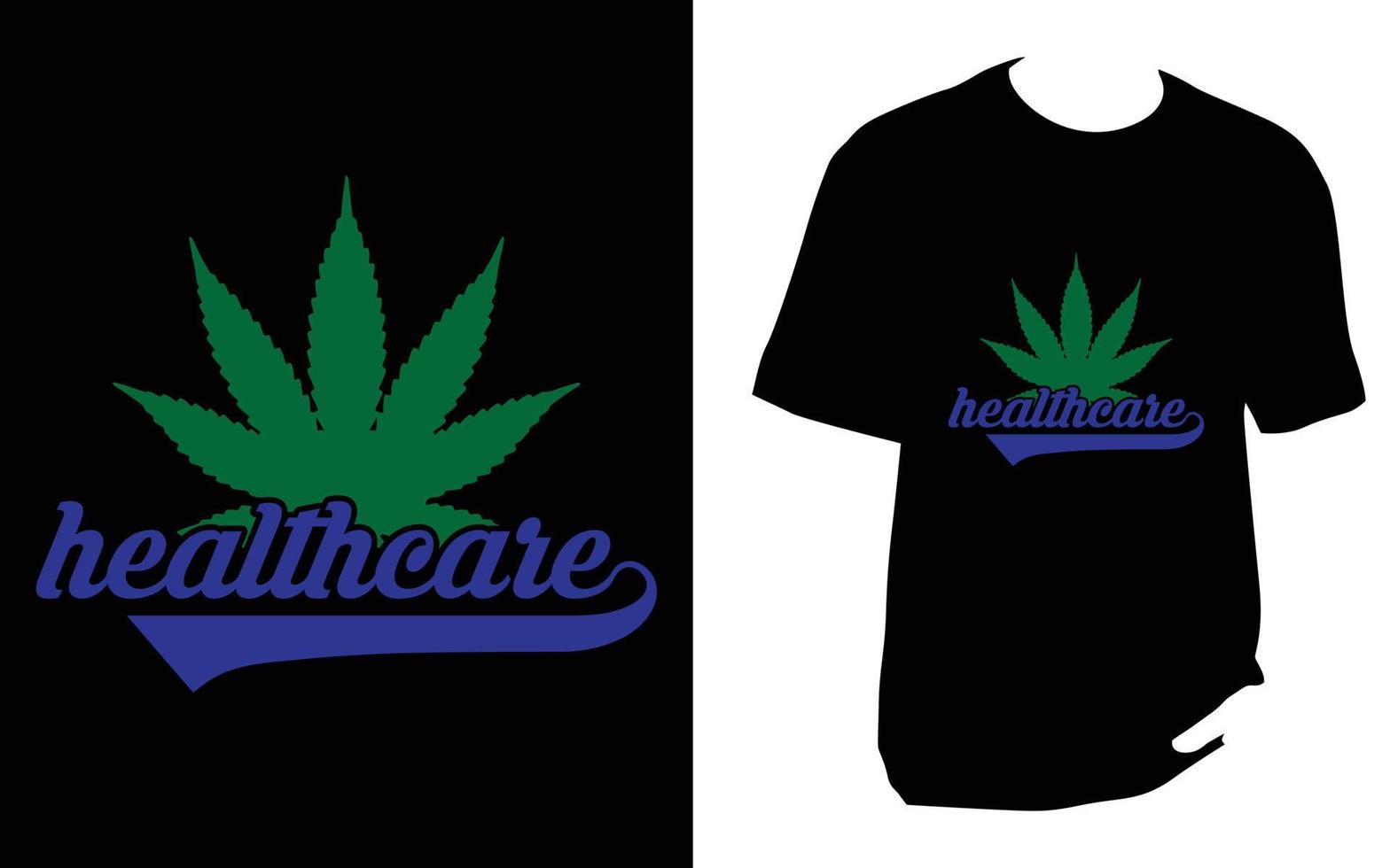 erba, cannabis t camicia design vettore