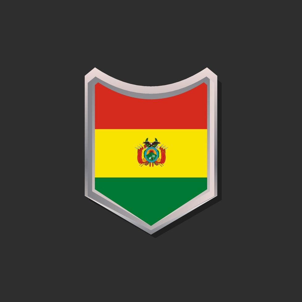 illustrazione di Bolivia bandiera modello vettore