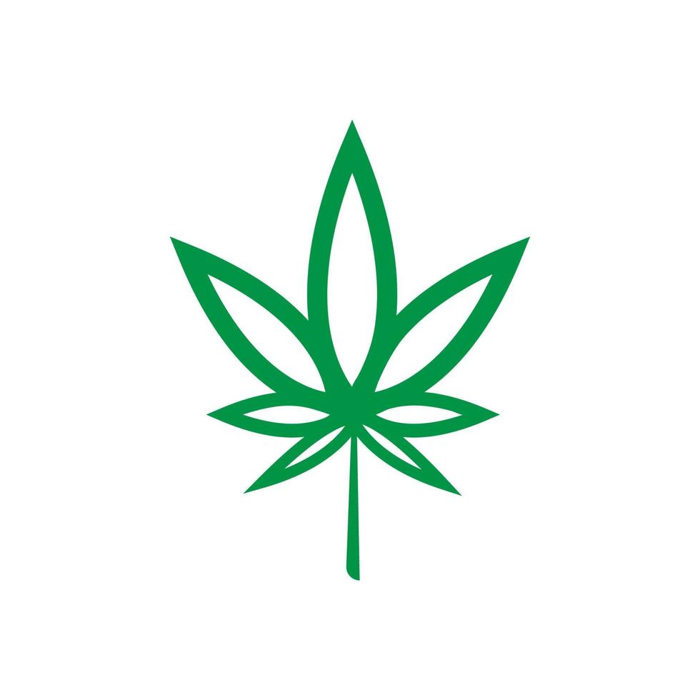 canapa marijuana logo vettore