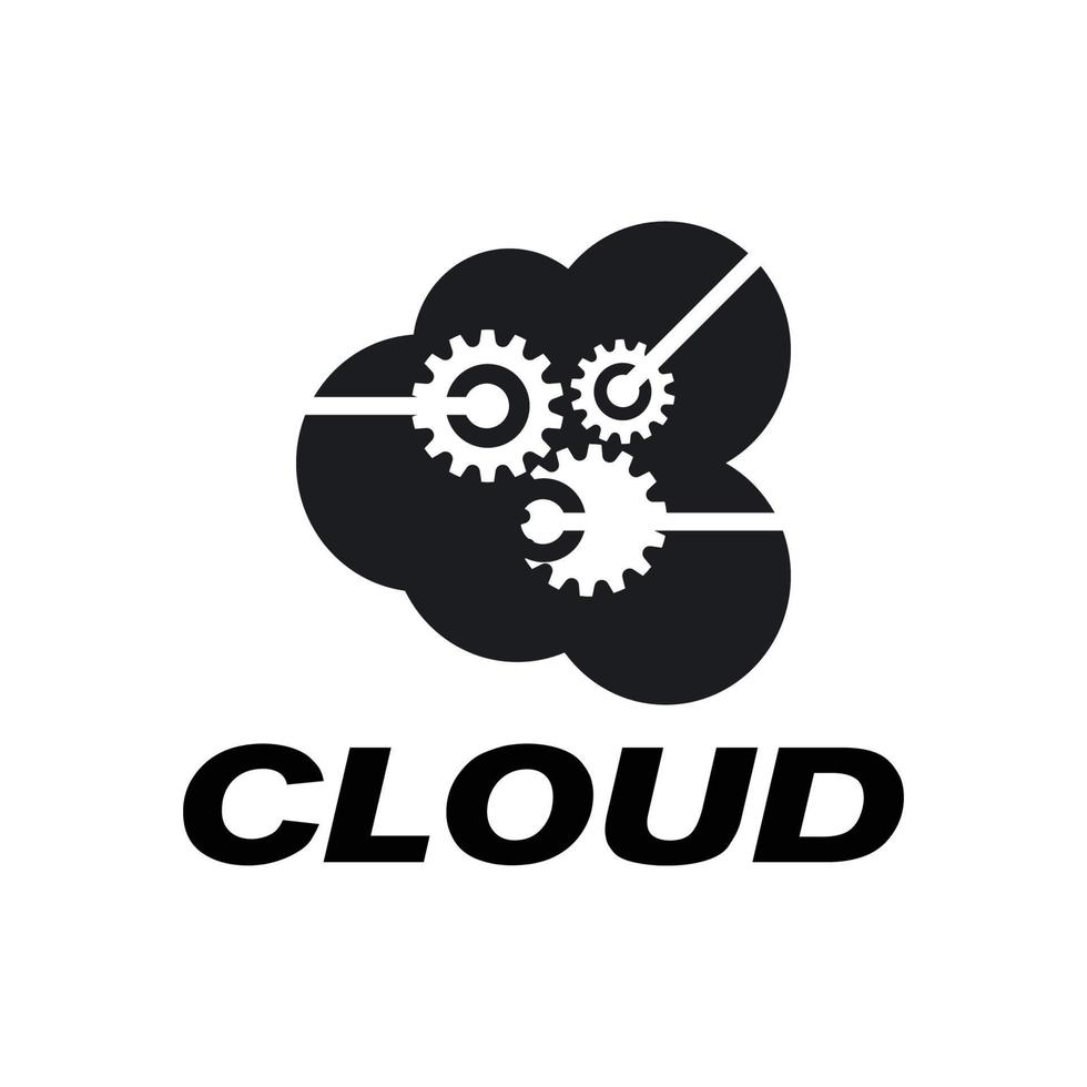 vettore logo cloud