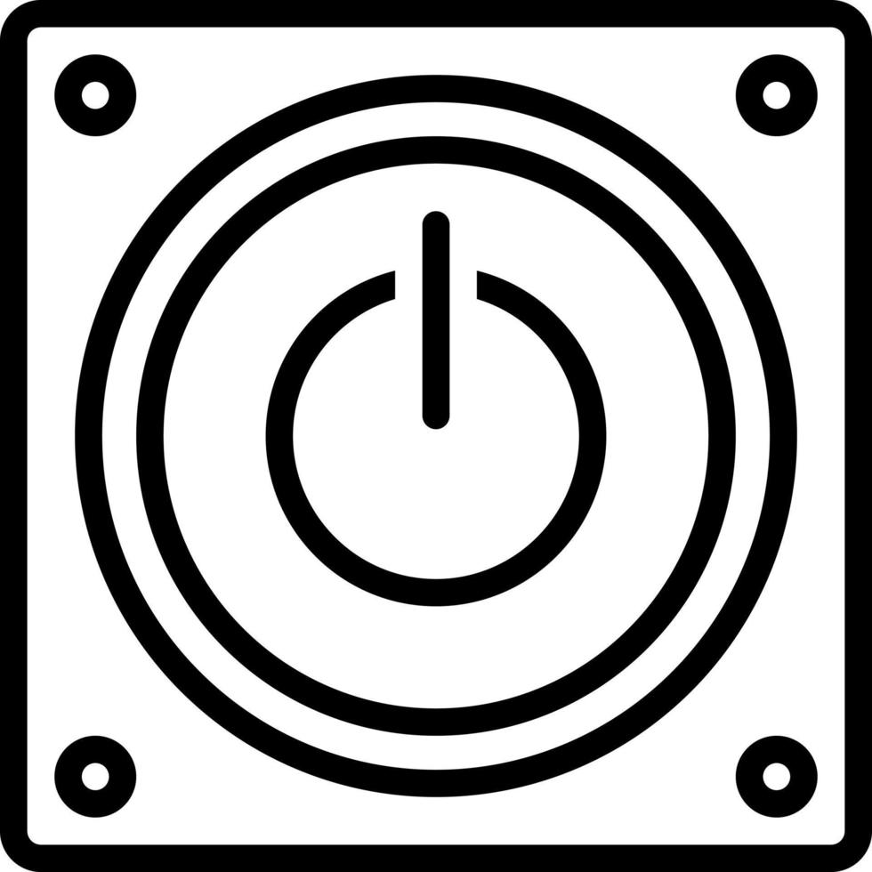 icona della linea per off vettore